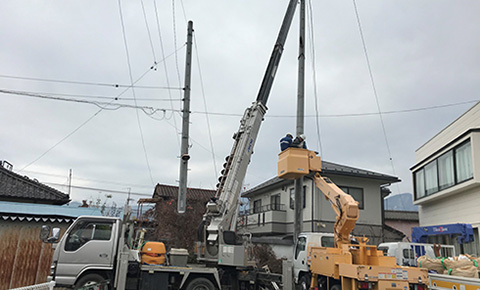 電柱の新設・撤去